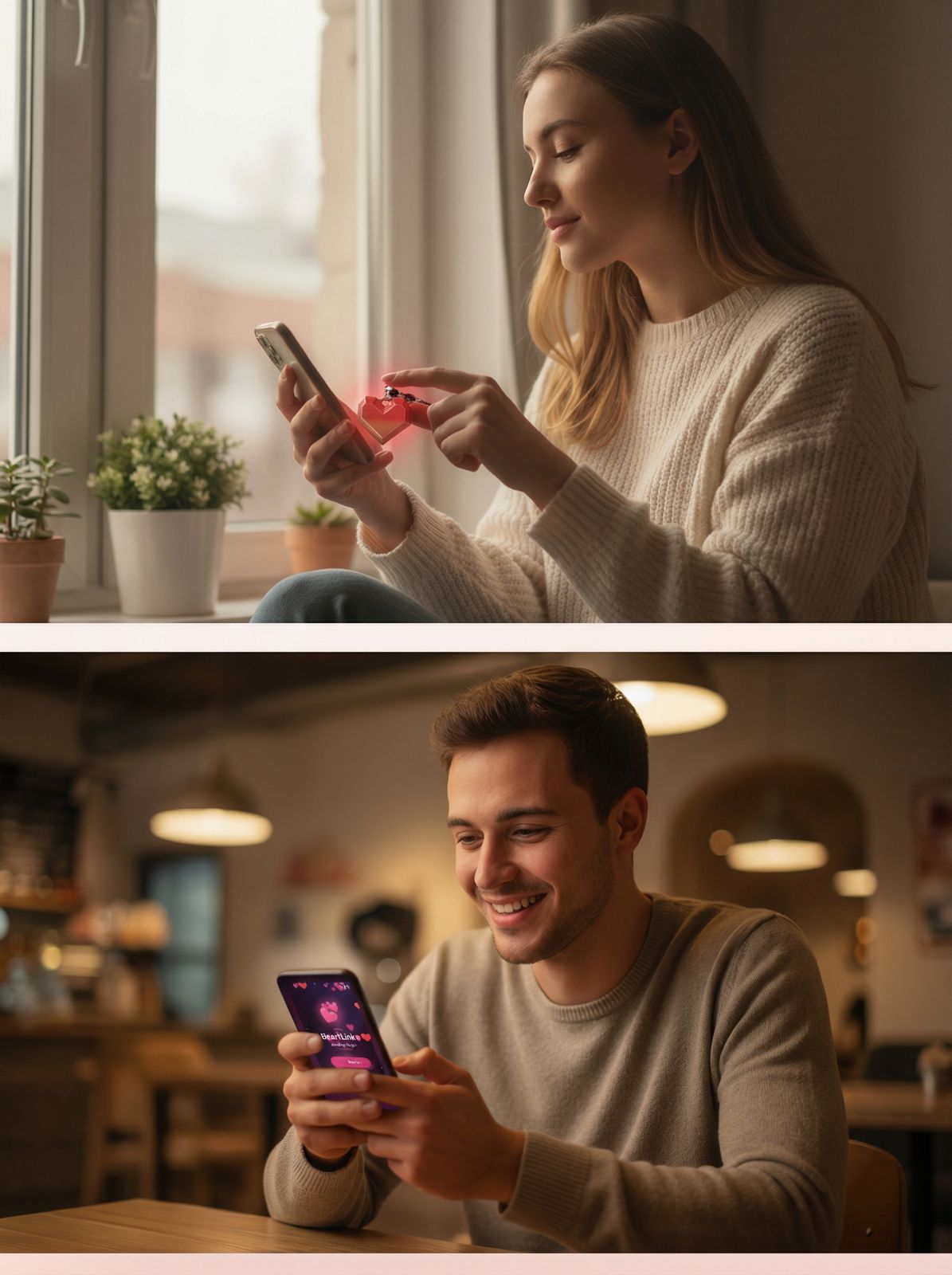 Couple using HeartLink